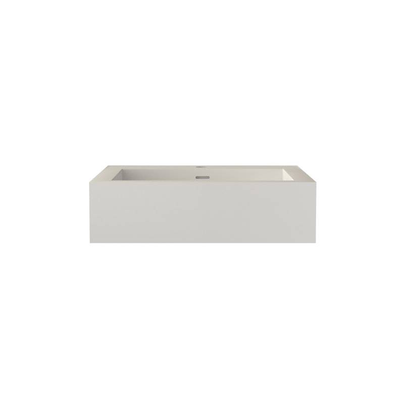 Lavabo pour salle de bain blanc mat