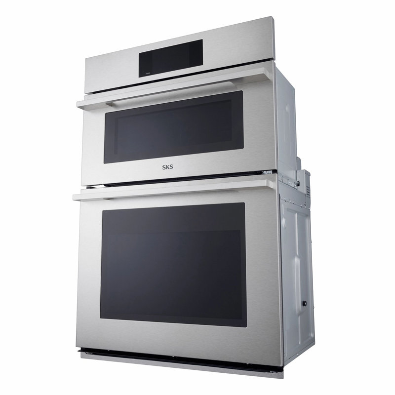 30" Matte Black Smart Combination Wall Oven