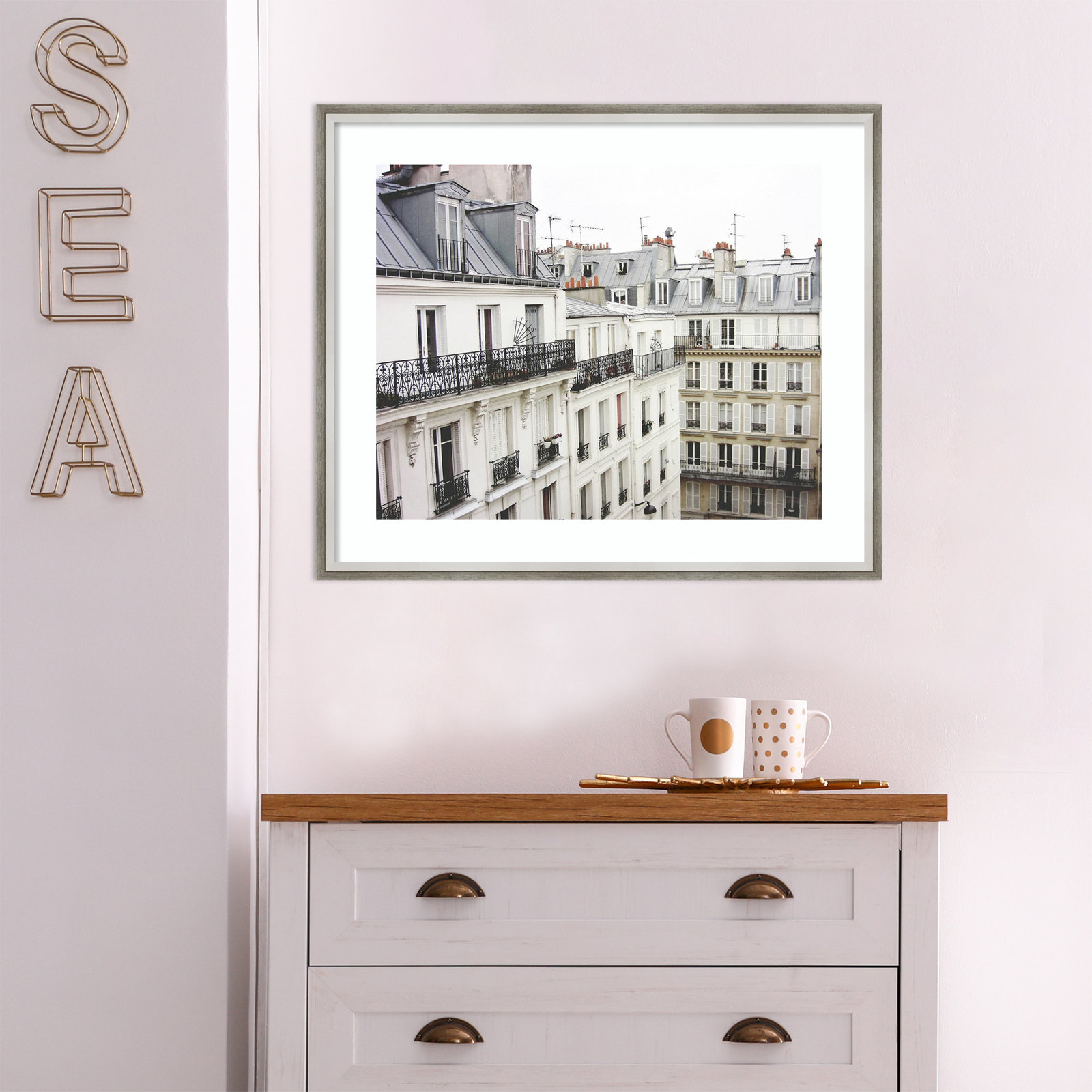 Montmartre Photo Print by Lupen Grainne, 21" H x 25" W, Silver Framed