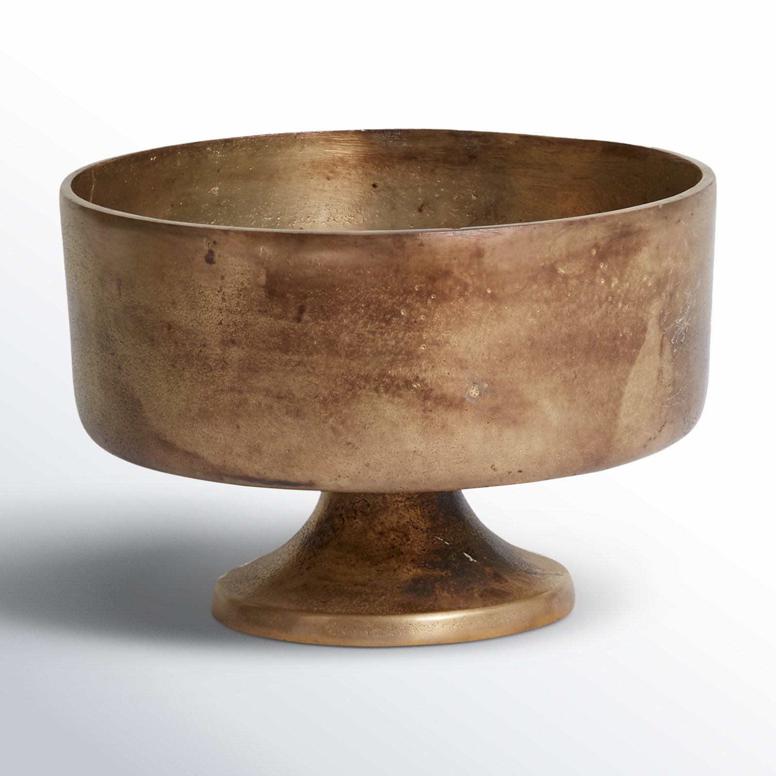 Abrams Handmade Metal Table Vase, 5.25" H x 8" W x 8" D