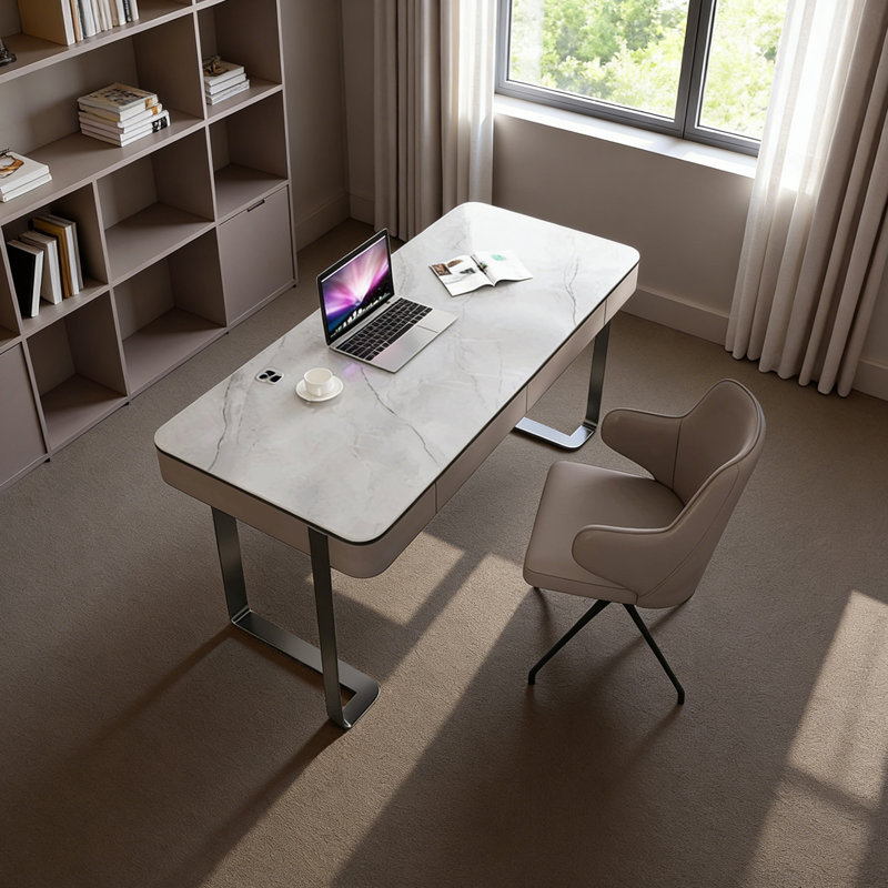 Bureau haut de gamme élégant, H 29,52 po x l 62,99 po x P 23,62 po