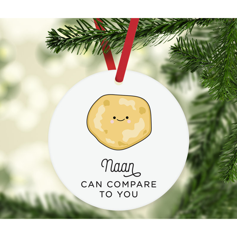 Boules de Noël drôles d’aliments pun de Noël