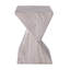Andree 18.5"H Outdoor Magnesium Oxide Side Table with Sculptural Twist Design-125098456