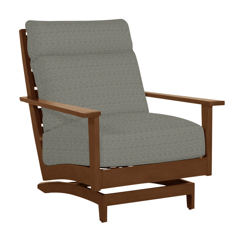 Chaise longue d'extérieur Kennebunkport, Pas de passepoil + bourre standard, Intermix écorce, Chêne