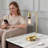 Curved Arch Design Touch Control Table Lamp with Dual USB Ports, Dimmable LED Bulb Included-113076647