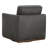 Bobbi Upholstered Top Grain Genuine Leather Upholstered Swivel Armchair (Set Of 2)-126300355