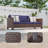 Madysun 3 - Person Patio Conversation Set with Cushions-487043803