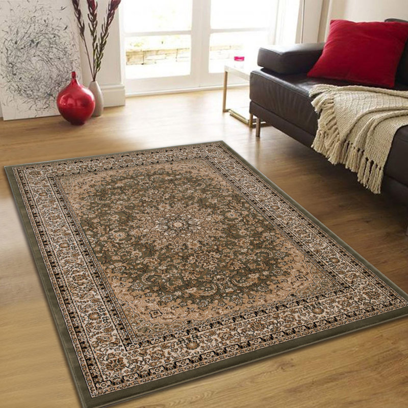 Oriental Area Rug in Green/Brown