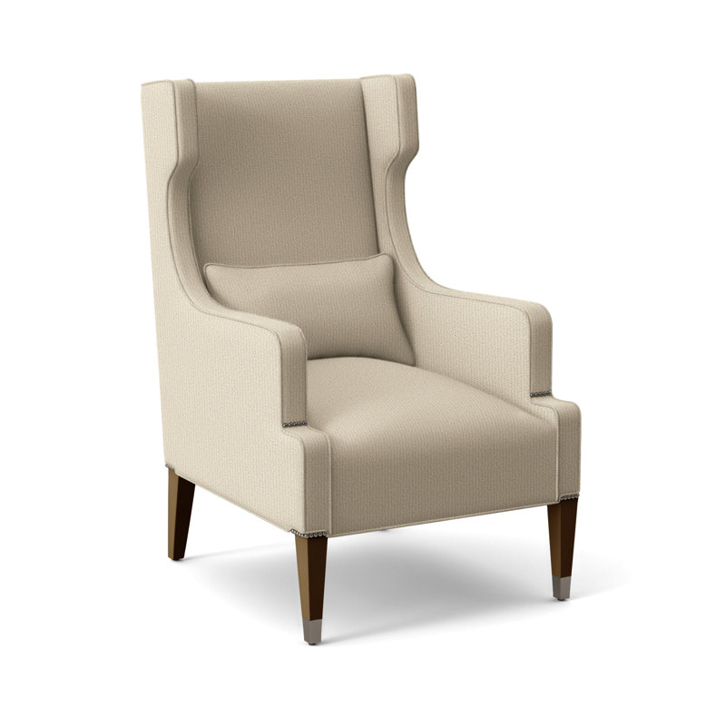 Thom Filicia Home 31" James Street Wing Chair, Wrenn, Tuck Linen