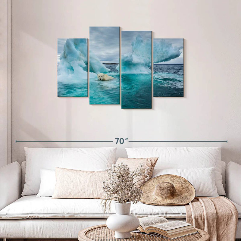 Repulse Bay Polar Bear, 27" H x 43" W