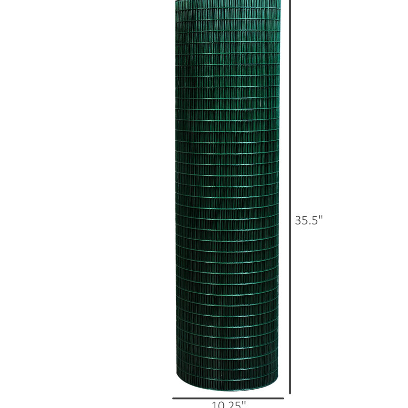 Filet grillagé en acier de 98 pi L 35,5 po pour la protection des rouleaux de sécurité en volière, poulailler, lapin, jardin