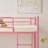 Alisiana 78" W Metal Twin-Over-Twin Bunk Bed with Built-In Ladder-1565632273