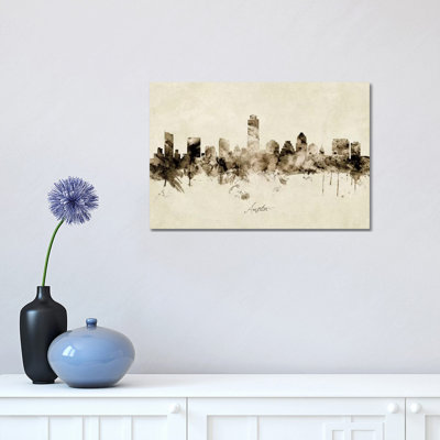 " Austin Texas Skyline " by Michael Tompsett Painting Print