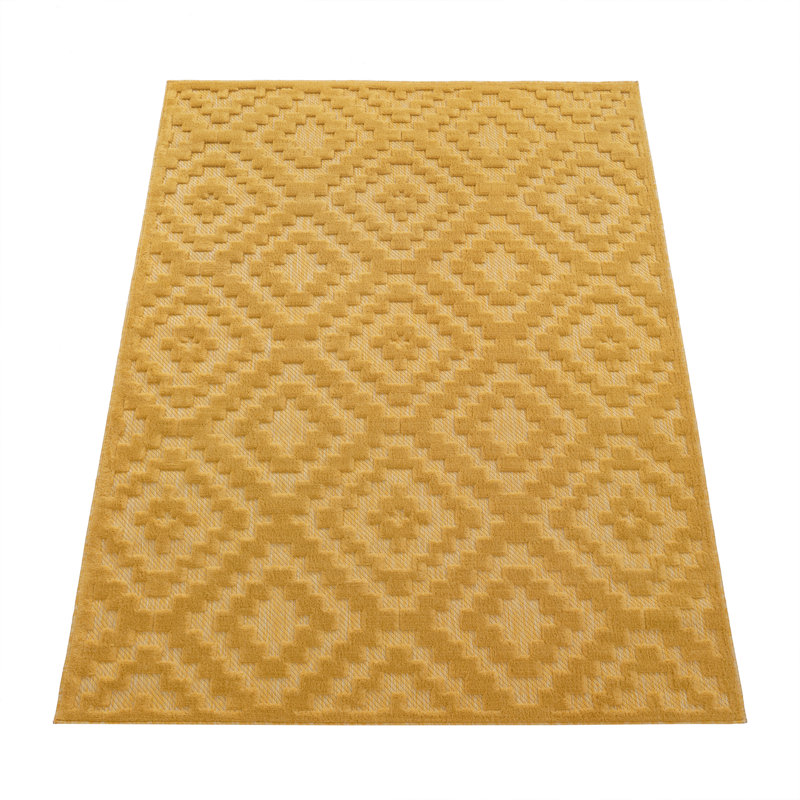 Lutton Geometric Indoor / Outdoor Area Rug, Runner 80 x 150cm