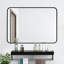 Flat Aluminum Framed Rectangle Wall Accent Mirror-422856294-422856314