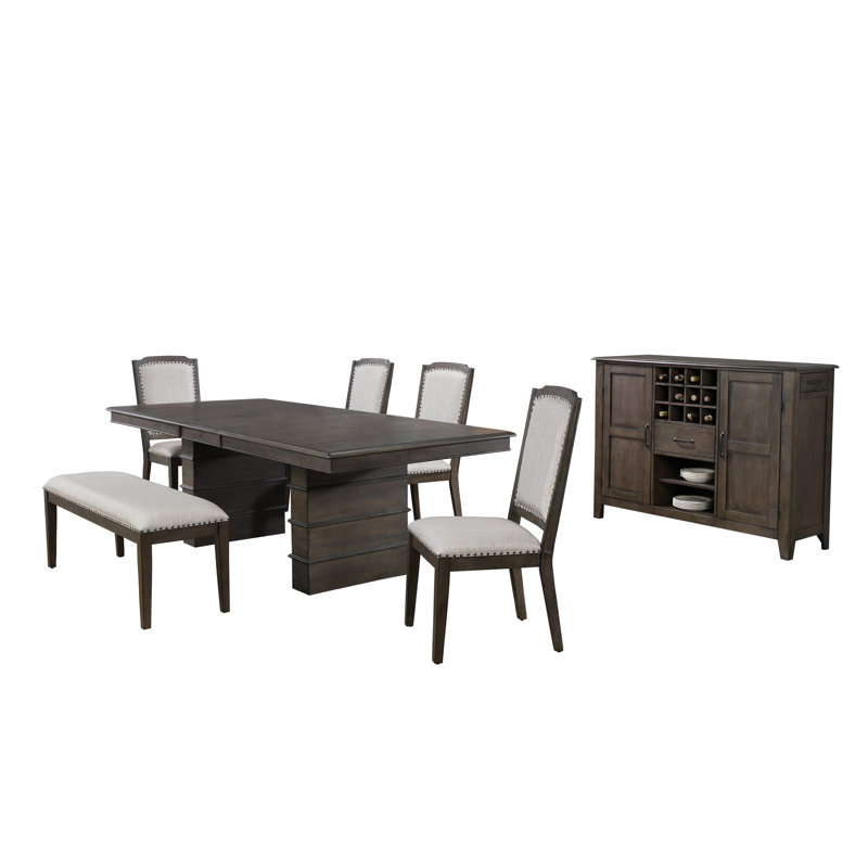 Seaver Double Pedestal Dining Set