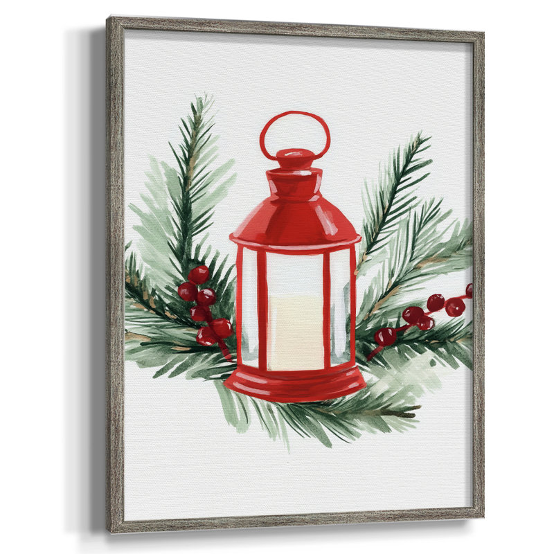 «Christmas Holiday», art encadré en bois massif CECXXXV, H 30 po x l 24 po