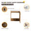 Meuble-lavabo flottant simple 18 po avec lavabo en résine, meuble-lavabo mural avec 1 porte-350714332