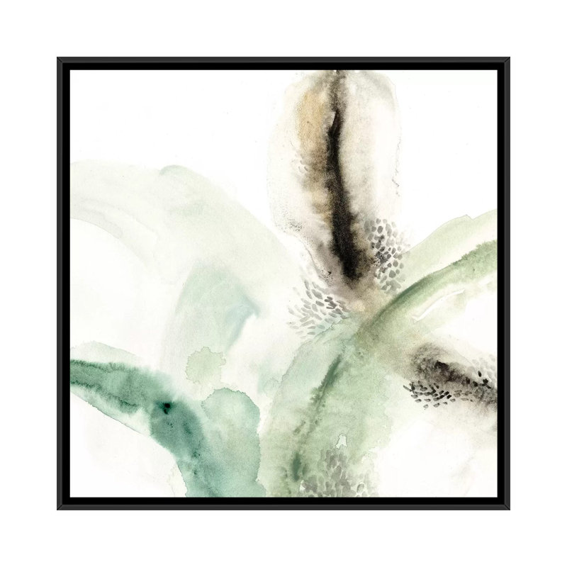 « wave form iii », reproduction de peinture à l’aquarelle sur toile tendue, H 18 po x l 18 po x P 1,5 po, Pas de tapis
