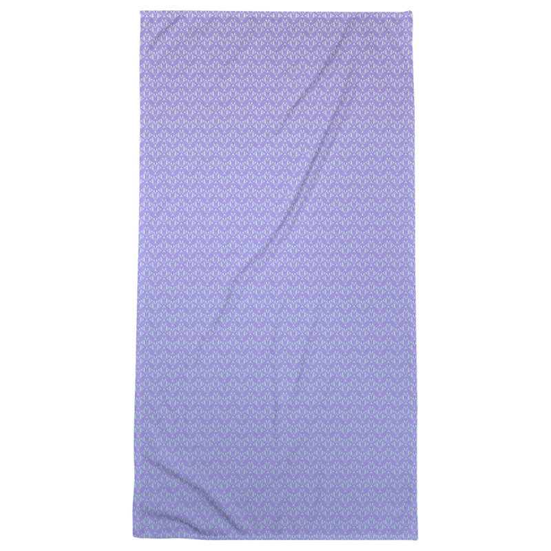 Katelyn Elizabeth Cotton Blend Beach Towel, Purple/Blue