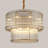 16-light 37''W Round Dimmable Tiered Chandelier with Crystal Accents (Bulbs Included)-894787369