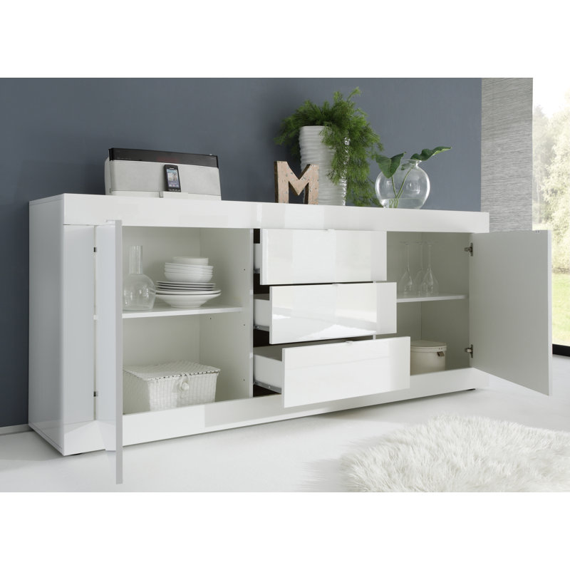 Dashown 210 Cm Wide 3 Drawer Sideboard