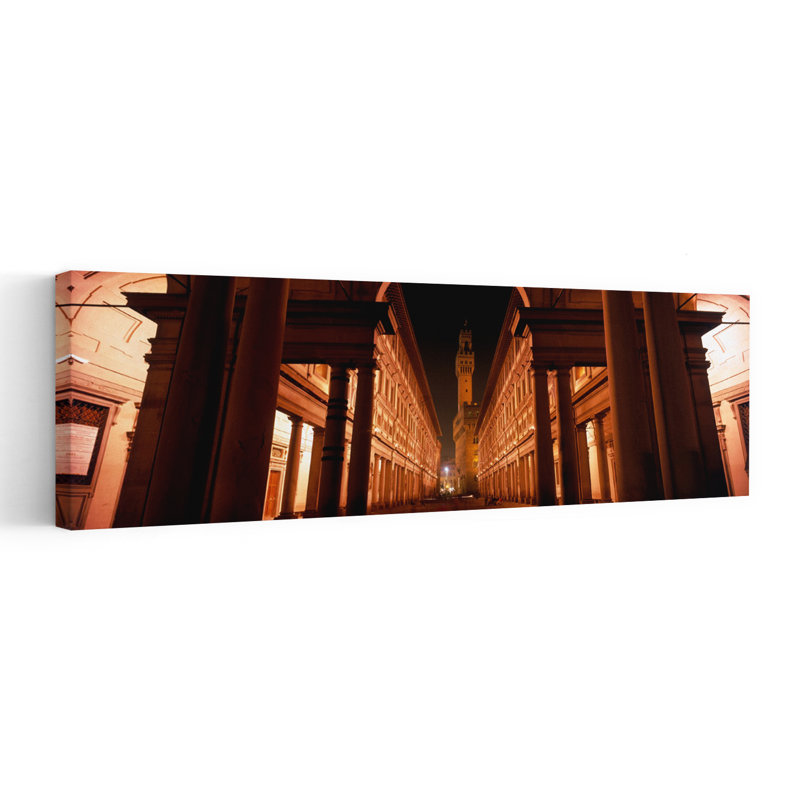 Uffizi, Palais Vecchio, Florence, Italie, architecture contemporaine abstraite, art mural, H 48 po x l 16 po
