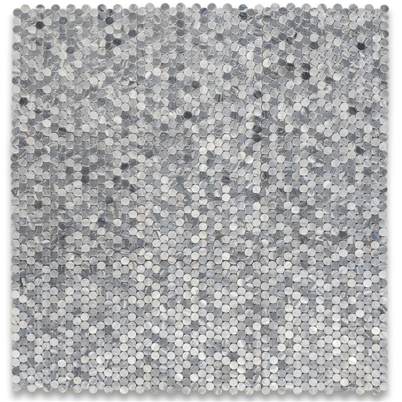 Bardiglio 11" x 12" Marble Honeycomb Mosaic Wall & Floor Tile, Light Gray