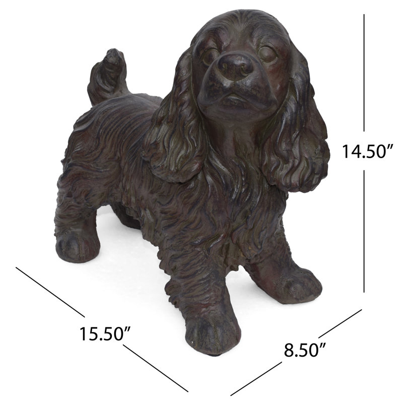 Burbach Dog Animals Concrete Garden Statue