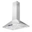 Hotte de cuisine à îlot à conduit 36 po Cosmo, commandes tactiles, filtres permanents, lumières DEL, acier inoxydable Cosmo