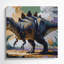 «Dinosaur Ankylosaurus», art mural sur toile mauve-120511336