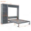 Grand lit escamotable mural avec tablettes, gris-274426624-274426637