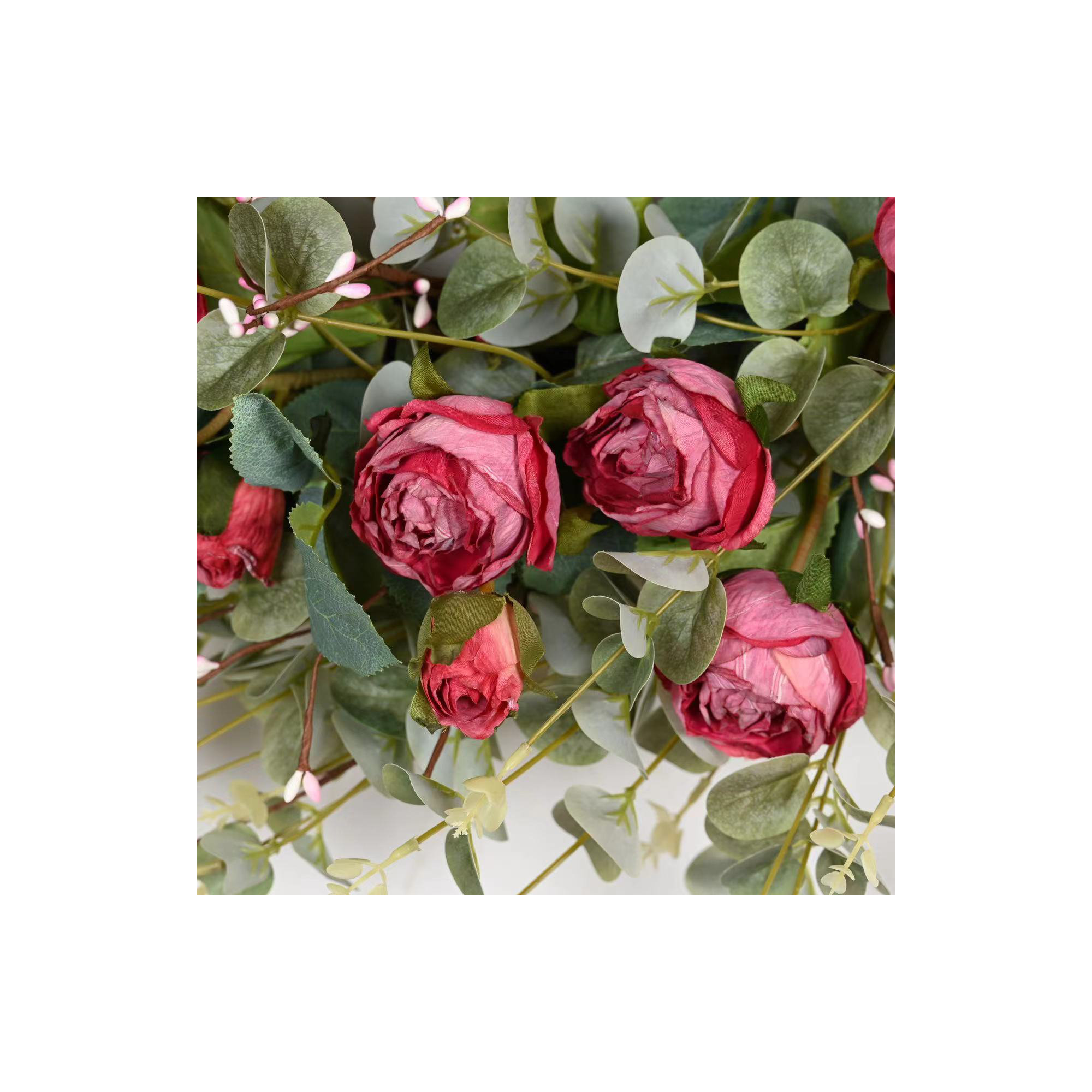26'' W Artificial Wreath , Red