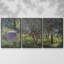 «In Monets Garden, Giverny» par Monet, reproduction sur toile 3 pièces-475089998-475089999