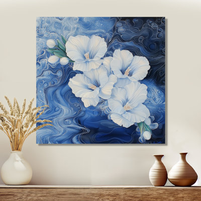 Eternal Symphony Of Blue Freesia Flower III - Irises Metal Art, Traditional Metal Print