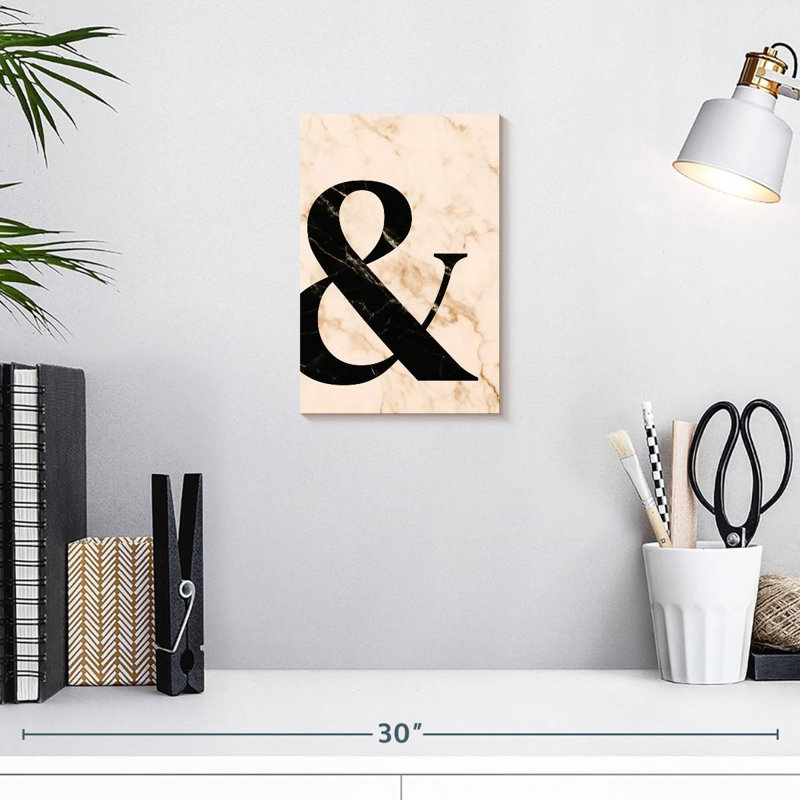 Ampersand Typography, 12" H x 8" W