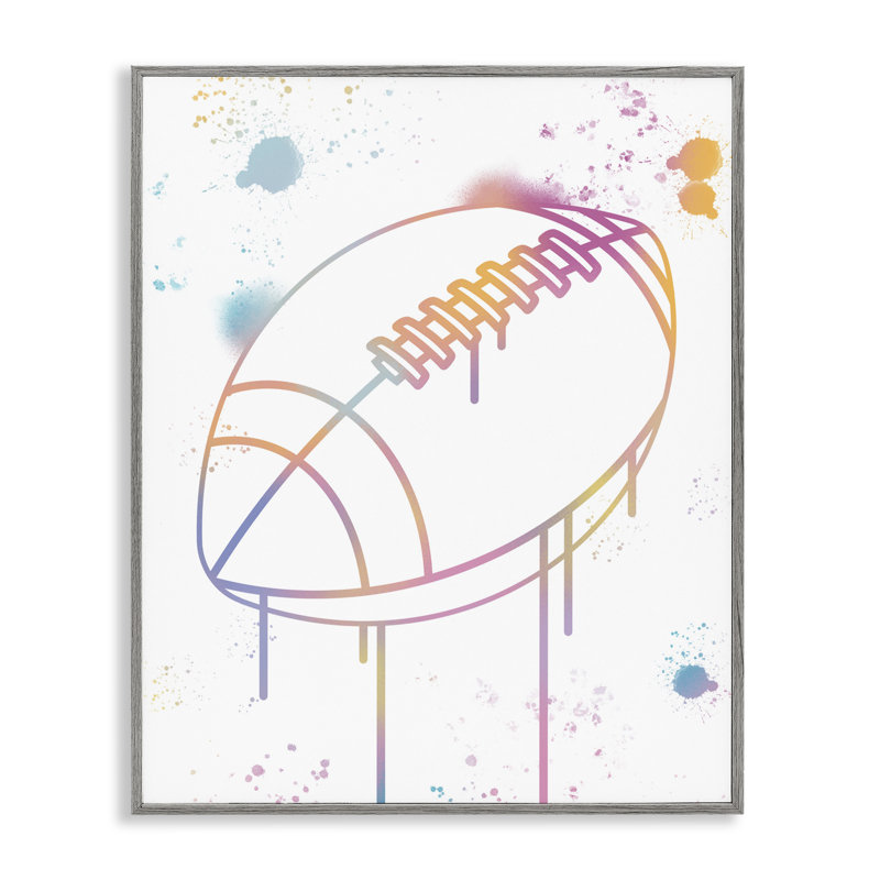 Estampe numérique Graffiti Football, par Marcus Prime, H 14 po x l 11 po, Estampe numérique Farmhouse