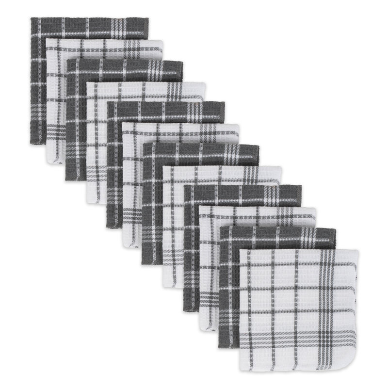 Torchon Waffle Weave, Gris
