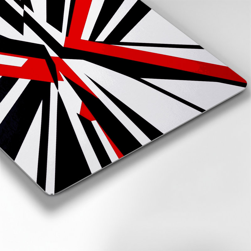 «Abstract Shapes» 66, art mural en métal bleu, H 12 po x l 12 po