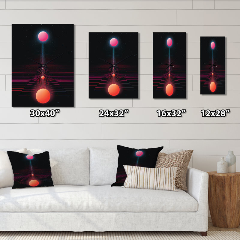 Horloge murale pleine lune, H 28 po x l 12 po x P 1 po