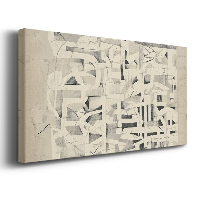 Abstrait, série 9 # XXVIII - Toile tendue avec châssis, H 20 po x l 40 po