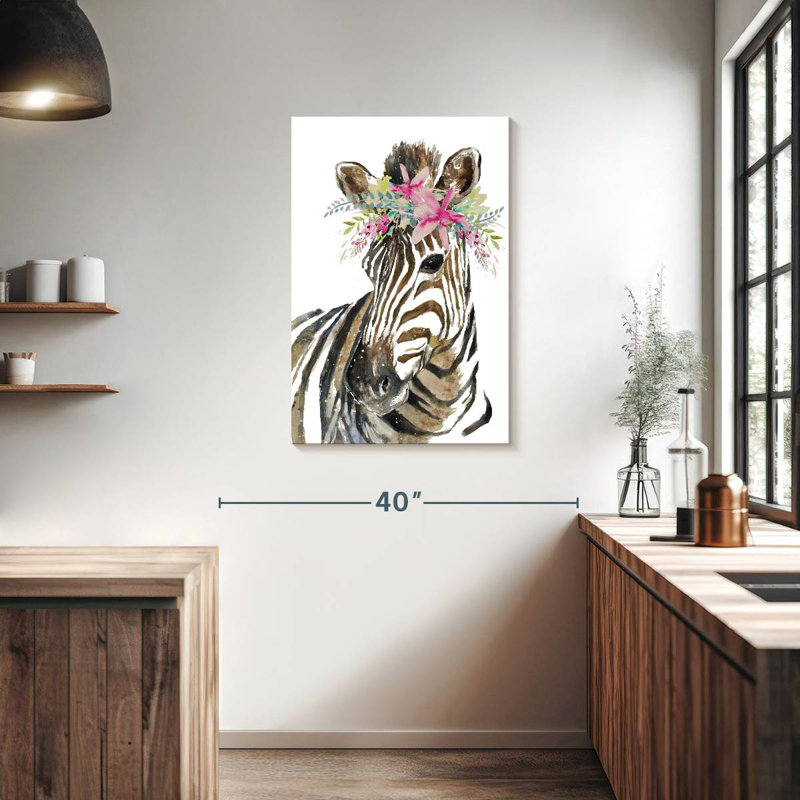 Brampt Crowned Zebra, 36" H x 24" W