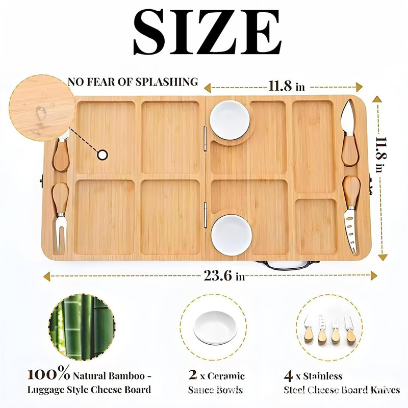 Union Rustic Bamboo Cheese Board