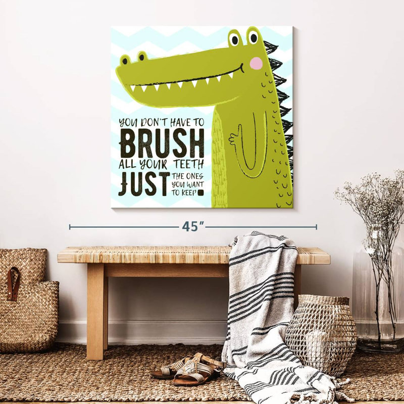 «Brush Dino», impression sur toile, H 33 po x l 33 po x P 1,25 po