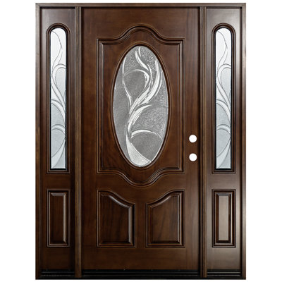60'' x 80'' Paneled Wood Front Entry Doors