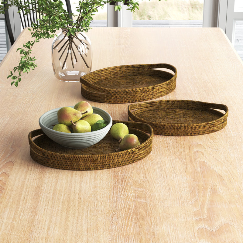 Alderfield Wicker Tray - Set of 3