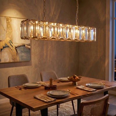 Nashrah 20 - Light Dimmable Kitchen Island Square / Rectangle Chandelier