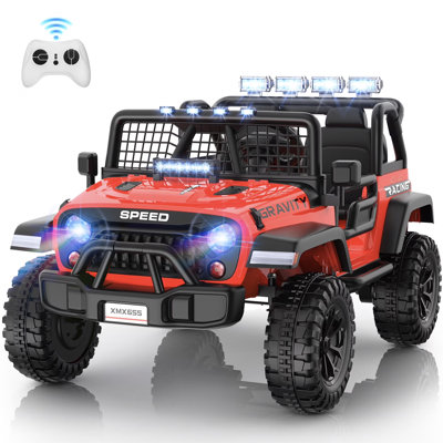 24V Ride On Toys 2-Seater Ride On Cars With Remote Control, Electric Truck For Kids, Battery Powered Ride On Truck Car With Battery Display, Music, Led Lights, Bluetooth
