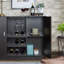 Armoire avec porte-bouteilles