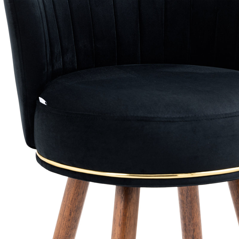 De 2 tabourets de bar à hauteur de comptoir, pieds en bois massif fixes à 360 °, repose-pieds pivotant et confortable, siège de style rétro avec coussin rembourré